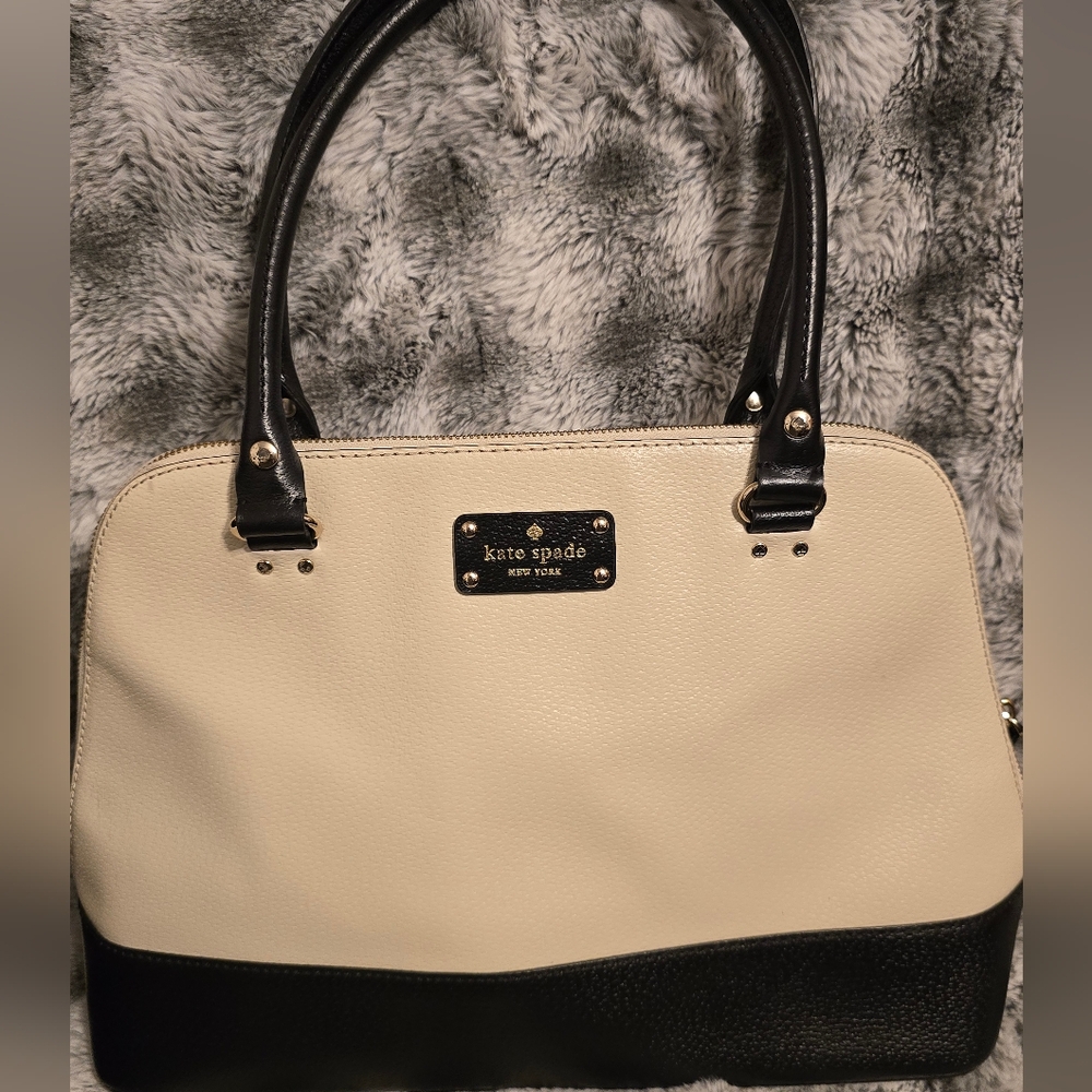 Kate Spade Black and Cream Women's Bag